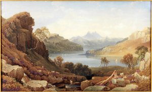 A Loch in Argyll (akvarell, papír)